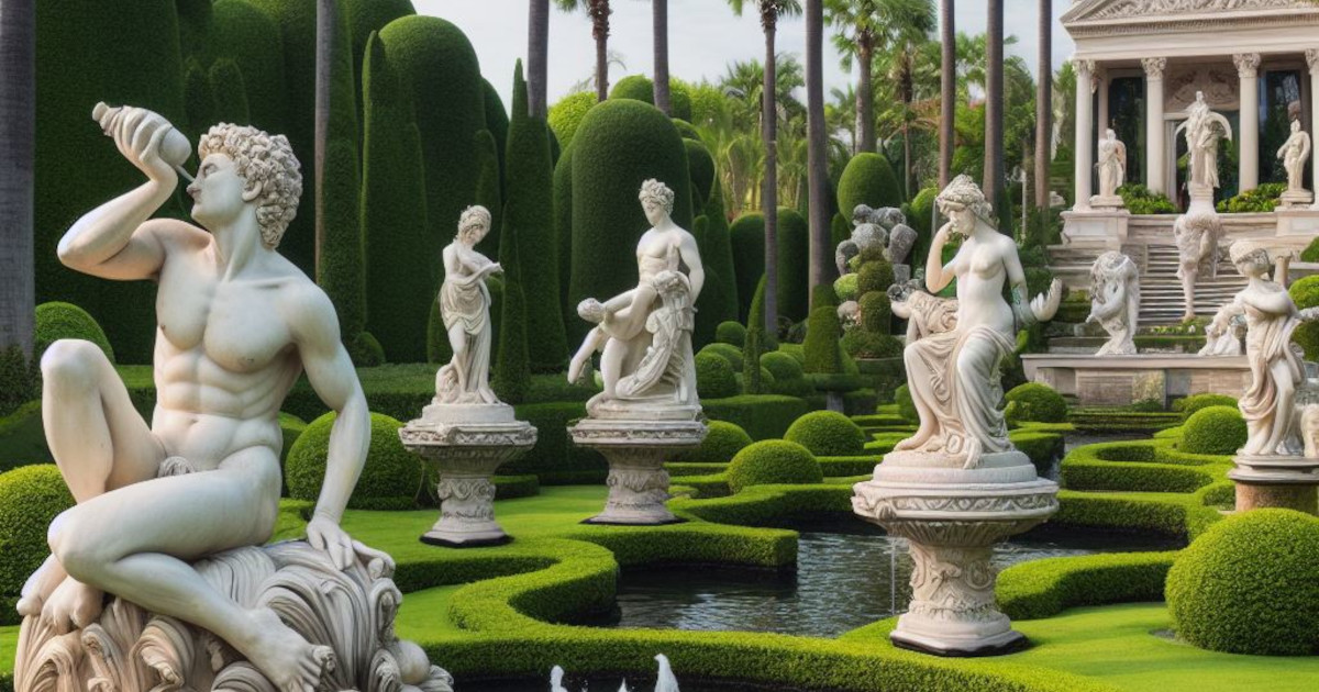 The Art of Placing Statues in Luxury Gardens